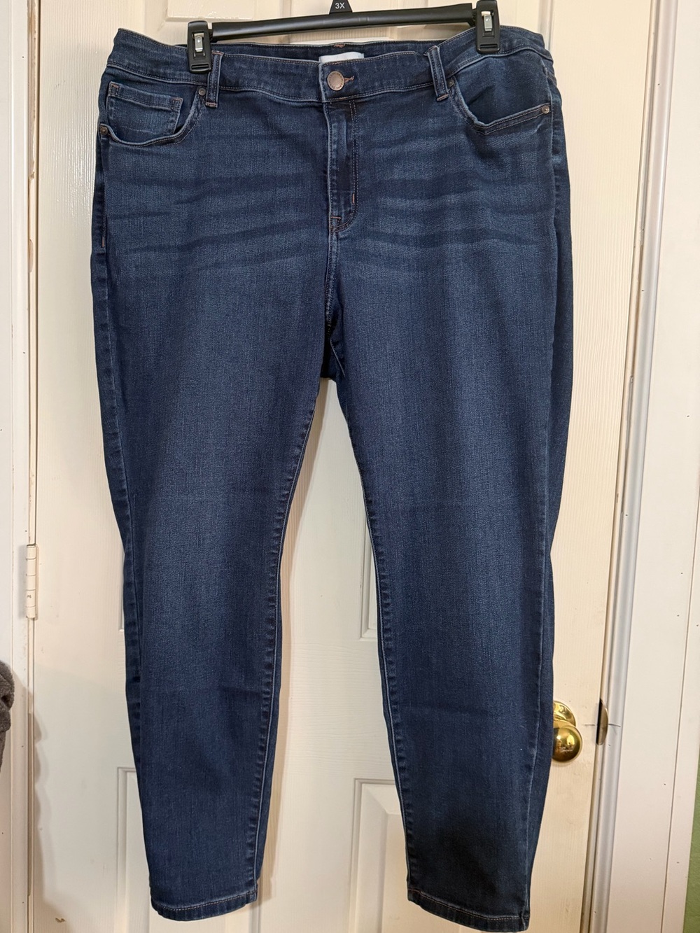 Lane Bryant Dark Wash Straight Leg Jeans